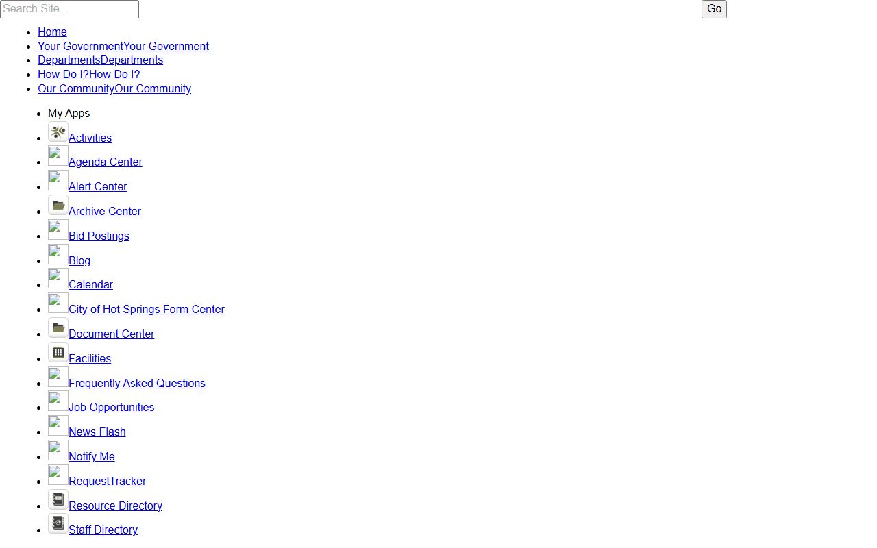 Garland County Health Unit FAQ page with vital records contact information for Hot Springs Death Index requests