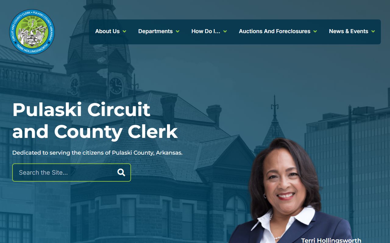 Pulaski County Circuit and County Clerk office for death index and probate research
