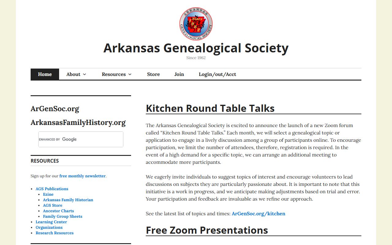 Arkansas Genealogical Society resources for death index research